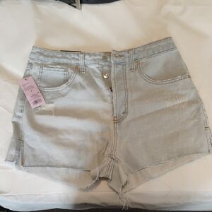 Light Blue Denim Women Shorts